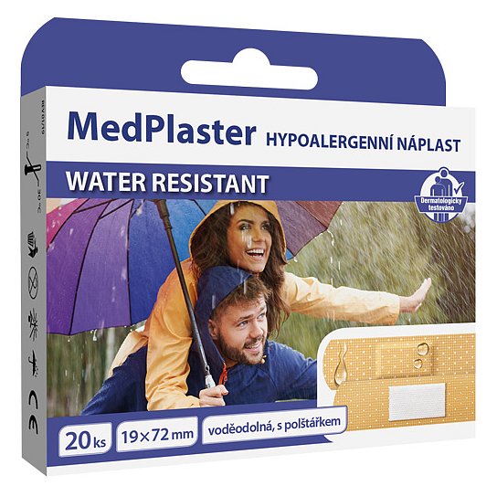 MedPlaster Náplast water resistant 19x72mm 20ks