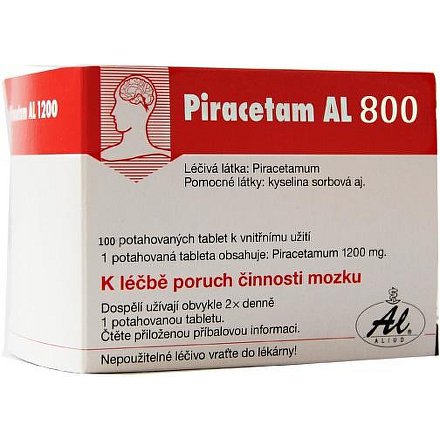 Piracetam AL 800 tablety potažené 100 x 800 mg