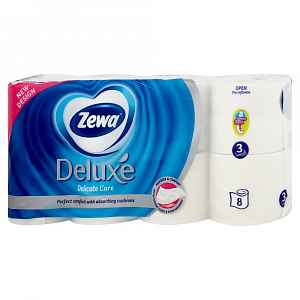Zewa Deluxe Delicate Care toaletní papír 3-vrstvý, 8 rolí