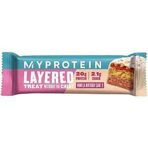 MyProtein Layered protein bar 60 g vanilla birthday cake