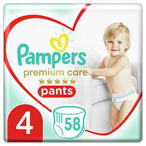 PAMPERS Premium Care Pants Velikost 4, 58 ks