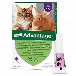 ADVANTAGE pro kočky a králíky nad 4kg 4ks