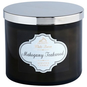 Bath & Body Works White Barn Mahogany Teakwood vonná svíčka 411 g