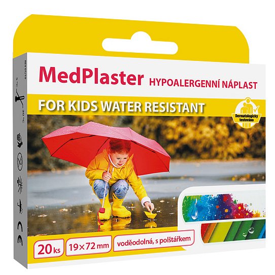 MedPlaster Náplast KIDS water resistant 19x72mm 20ks