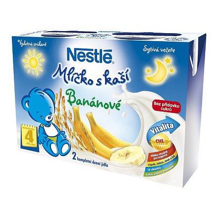 NESTLÉ Mlíčko s kaší banánové 2x200ml