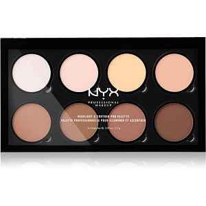 NYX Professional Makeup Highlight & Contour PRO konturovací paletka 8x2,7 g