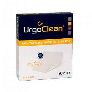 Urgo KRYTÍ ABSORPČNÍ URGOCLEAN S LIPIDOKOLOIDNÍ ČÁSTÍ 6CMX6CM,MIKROADHERENTNÍ,VLÁKNA S VYSOCE ABSORPČNÍM