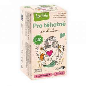 Apotheke BIO Pro těhotné s maliníkem porcovaný čaj 20x1,5 g