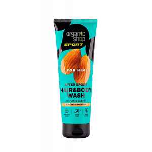 Organic Shop Sport Pánský sprchový gel Mandle a protein 200 ml