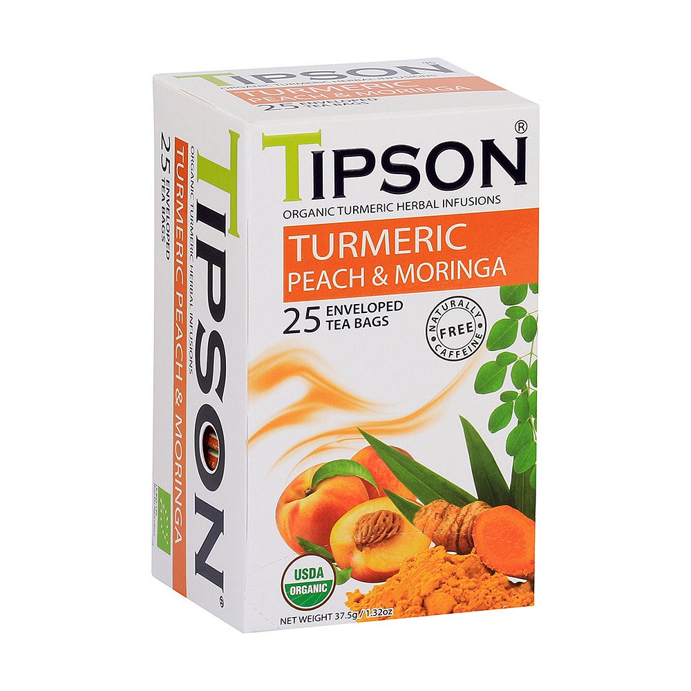 TIPSON Turmeric Peach & Moringa 25 sáčků BIO