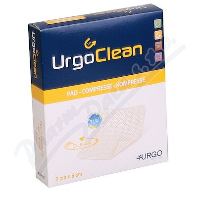 Urgo KRYTÍ ABSORPČNÍ URGOCLEAN S LIPIDOKOLOIDNÍ ČÁSTÍ 6CMX6CM,MIKROADHERENTNÍ,VLÁKNA S VYSOCE ABSORPČNÍM