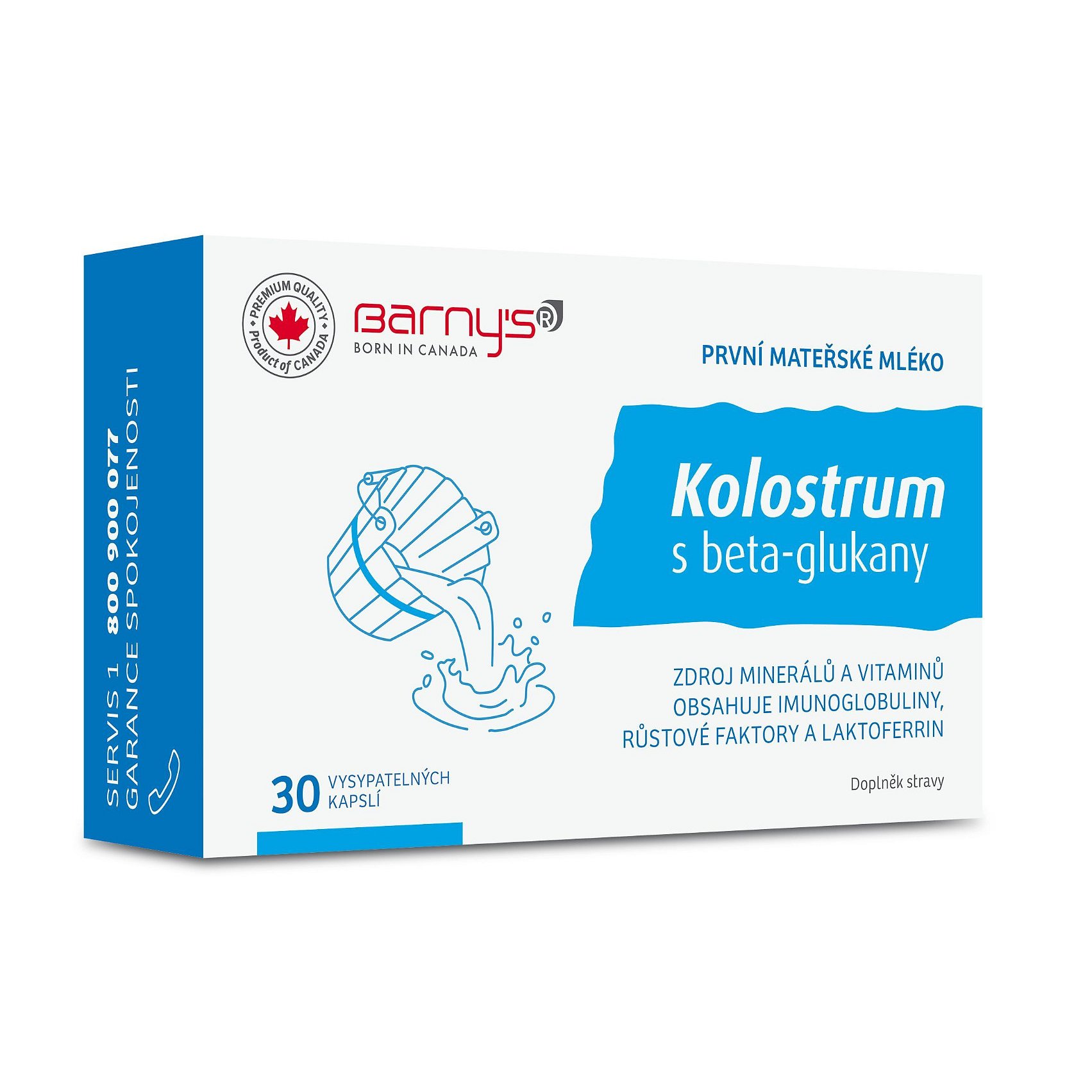 Barny´s Kolostrum s beta-glukany 30 kapslí