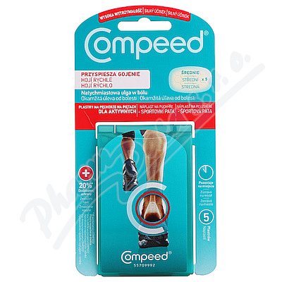 COMPEED Náplast na puchýře sportovní - pata 5 ks