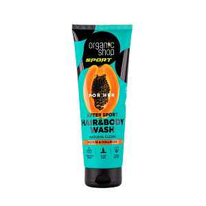Organic Shop Sport Dámský sprchový gel Papája a kolagen 200 ml
