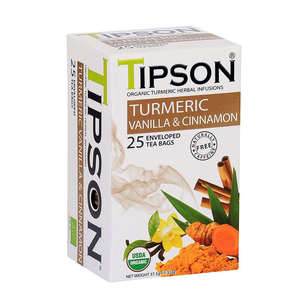 TIPSON Turmeric Vanilla & Cinnamon 25 sáčků BIO
