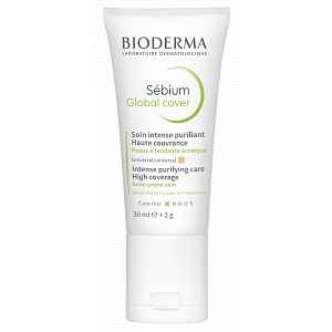 BIODERMA Sébium Global Cover – krém a korektor na akné 30ml