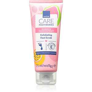 Avon Care Guava & Passionfruit jemný peeling na nohy 75 ml