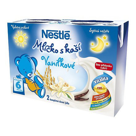 NESTLÉ Mlíčko s kaší vanilkové 2x200ml