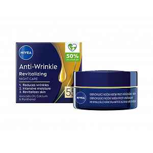 Nivea Anti-Wrinkle 55+ obnovující noční krém proti vráskám 50 ml