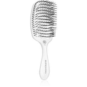 Olivia Garden ESSENTIAL CARE FLEX Medium Hair Bristles kartáč na vlasy Ice White 1 ks