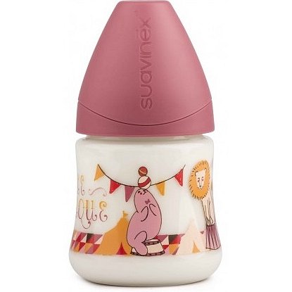 SUAVINEX Láhev 150 ml L T1S – růžový cirkus