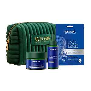 WELEDA Dárkové balení kosmetická taštička Blue Gentian Radiance Ritual