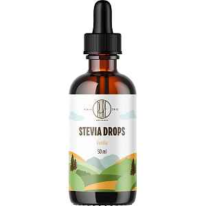 BrainMax Pure® Stevia drops, Stévie kapky, různé druhy, 50 ml Příchuť: Vanilka