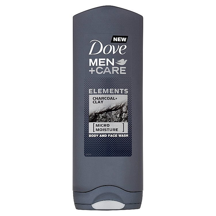 Dove Men + Care Charcoal & Clay sprchový gel 250 ml