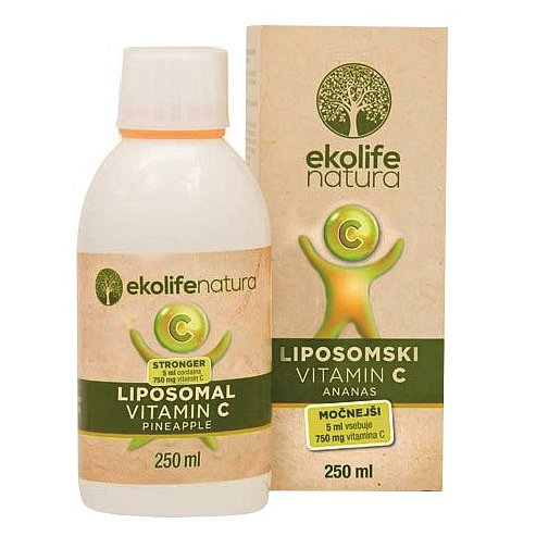 Ekolife Natura Liposomal Vitamin C 750mg ananas 250ml