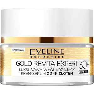 Eveline Cosmetics Gold Revita Expert zpevňující a vyhlazující krém se zlatem 30+ 50 ml