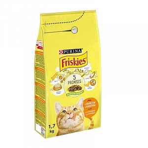 Friskies Kuře a Zelenina 1,7kg granule pro kočky
