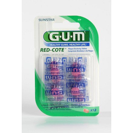 GUM tablety Red-Cote k indikaci plaku 12ks B824MA