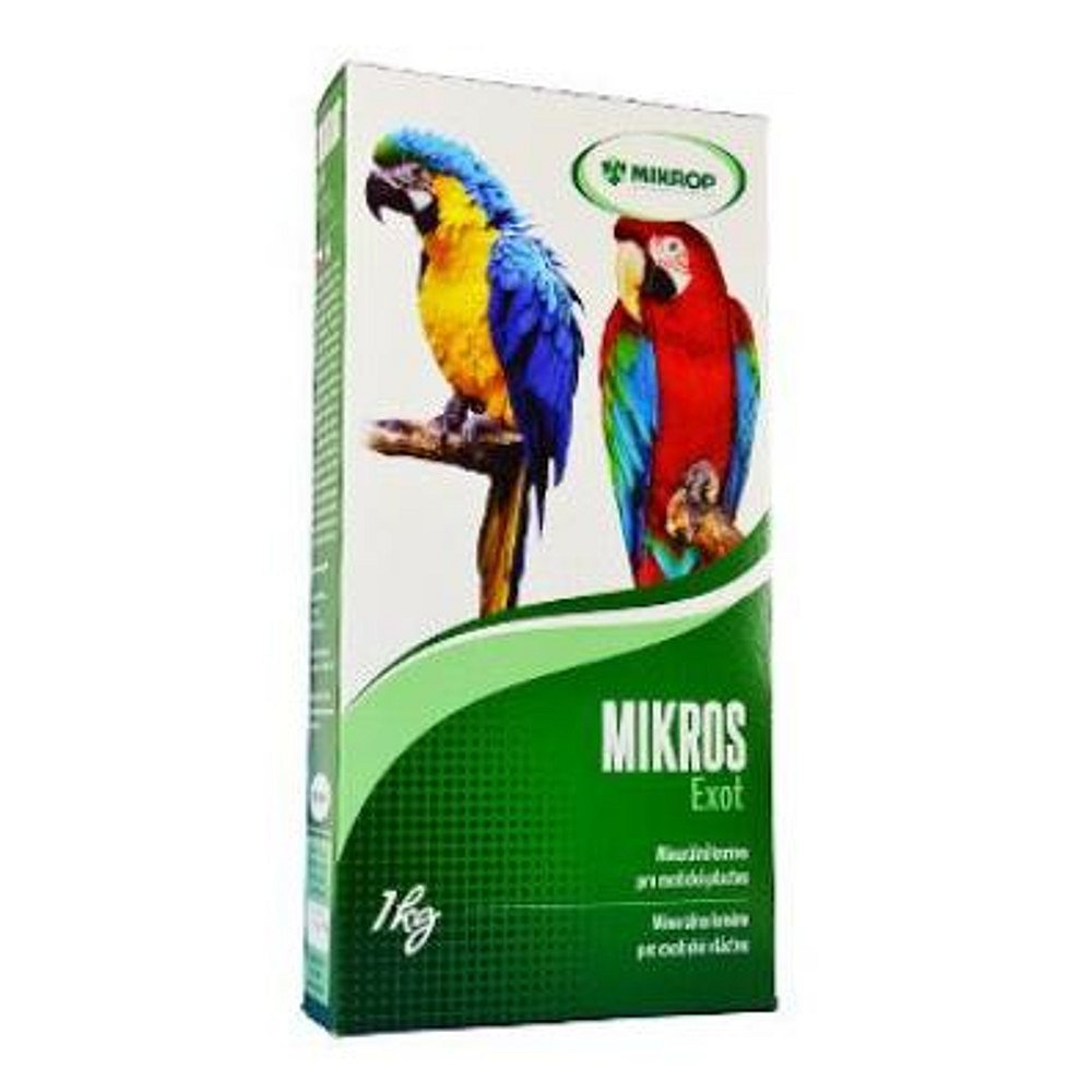 MIKROS Exot pro papoušky prášek 1 kg krabička