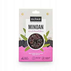 Olymp Sušené černé olivy s peckou vakuované 250 g