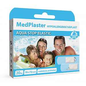 MedPlaster Náplast AQUA stop elastic 19x72mm 20ks