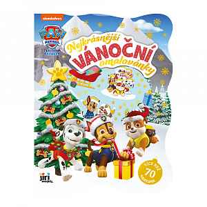 JIRI MODELS Nejkrásnější vánoční omalovánky se samolepkami Tlapková patrola 1 ks
