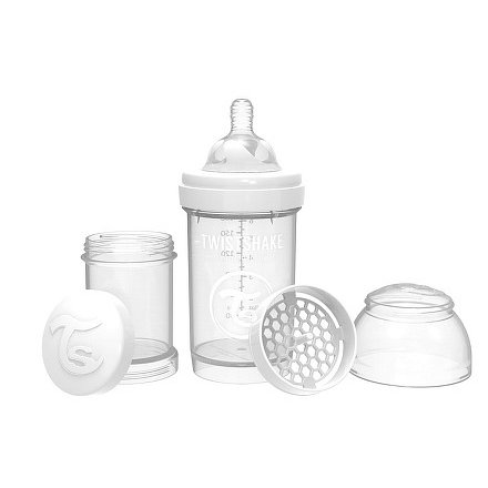 Kojenecká láhev Anti-Colic 180ml (dudl.S) Bílá