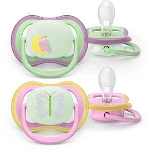 Philips Avent Ultra Air Day&Night SCF376/29 6-18m dudlík Girl 2 ks