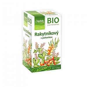 Apotheke BIO Rakytníkový čaj s pohankou nálevové sáčky 20x 1,5 g