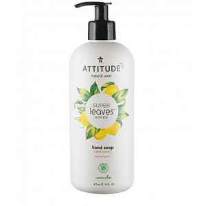 ATTITUDE Přírodní mýdlo na ruce Super leaves s detoxikačním účinkem – citrusové listy 473 ml