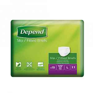 Depend plenkové kalhotky Slip Super Plus L 15ks
