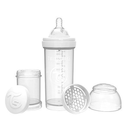 Kojenecká láhev Anti-Colic 260ml (dudl.M) Bílá