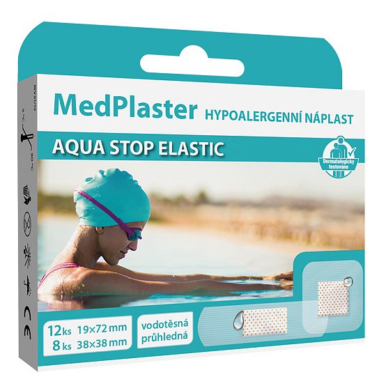 MedPlaster Náplast AQUA stop elastic 2 velikosti 20ks