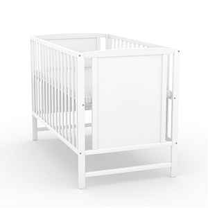 NELLYS Postýlka pro miminko Sofie 120x60cm se spouštěcím bokem - bílá