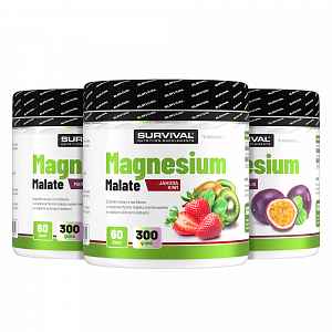 Survival Magnesium Malate 300 g 2+1 ZDARMA