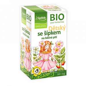 Apotheke BIO Dětský ovocný čaj se šípkem nálevové sáčky 20x 2 g