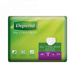 Depend plenkové kalhotky Slip Super Plus XL 15ks