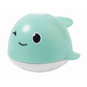 BocioLand Hračka do vody s fontánou Velryba - tyrkys