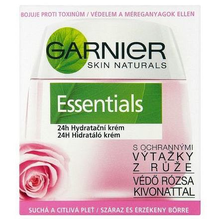 Garnier Skin Naturals Essentials 24h hydratační krém pro suchou a citlivou pleť 50ml