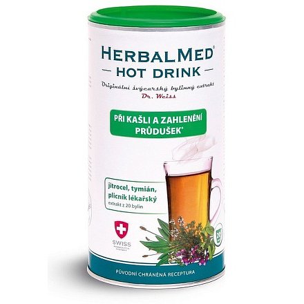 HerbalMed Hot drink Dr. Weiss kašel průdušky 180g